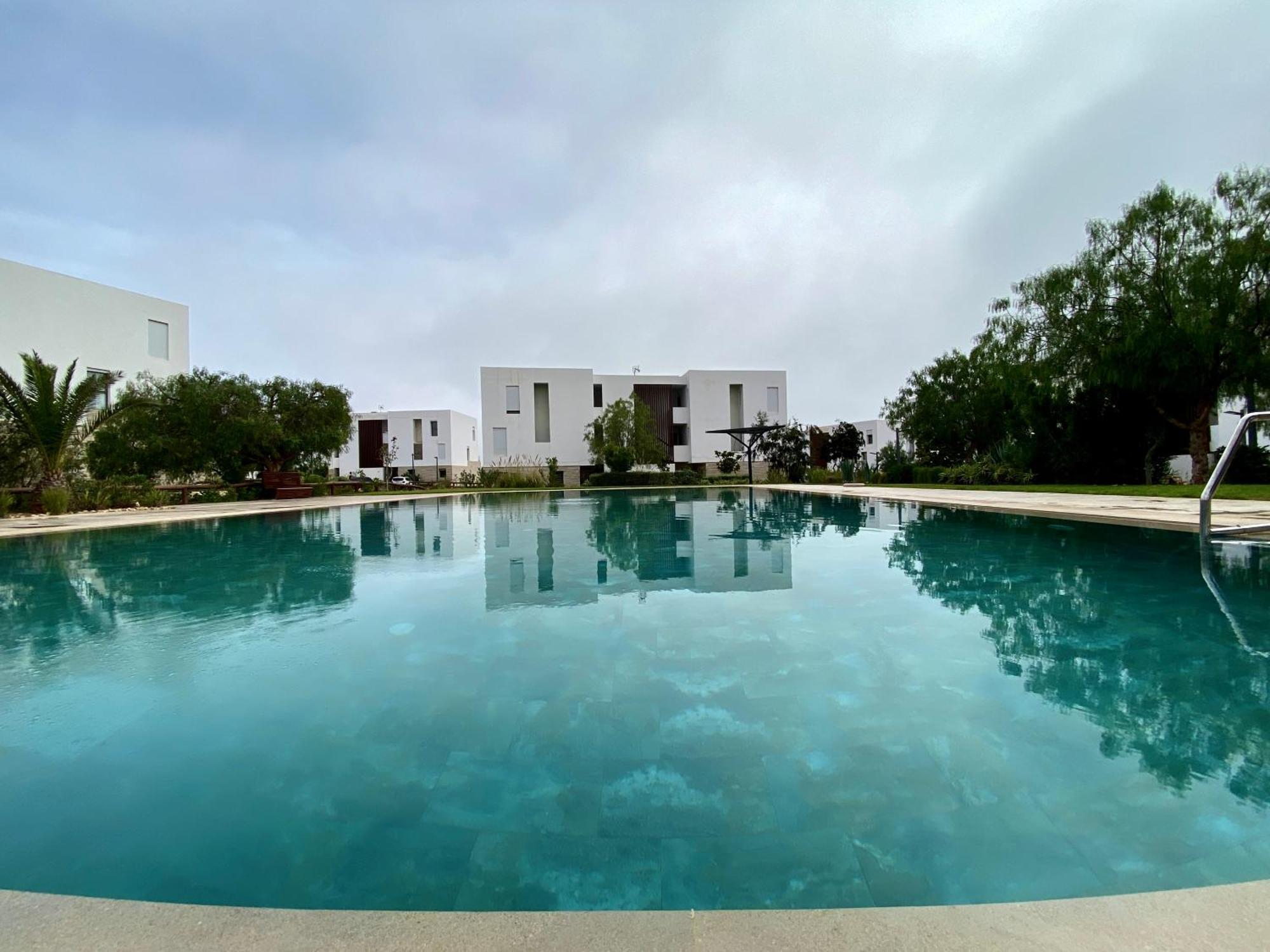 Luxurious Golf & Sea View Beach Apartment With Pool Access - Tamourrit, Taghazout Bay Exterior foto